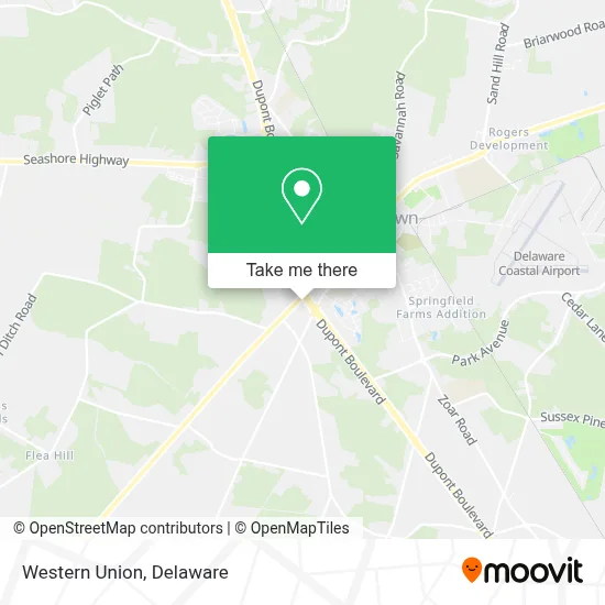 Western Union map