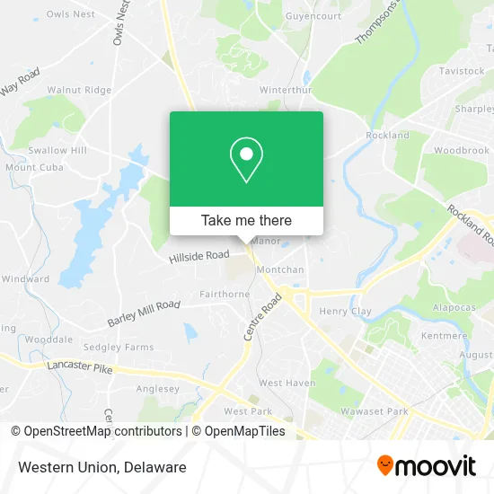 Western Union map