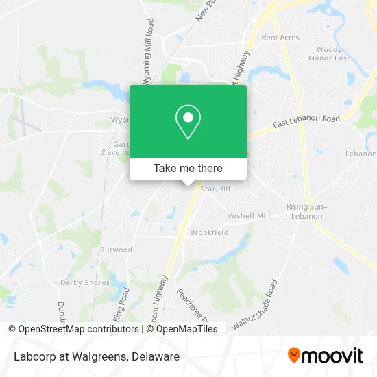 Labcorp at Walgreens map