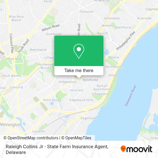 Raleigh Collins Jr - State Farm Insurance Agent map