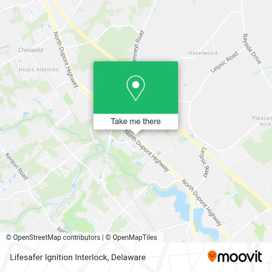 Lifesafer Ignition Interlock map