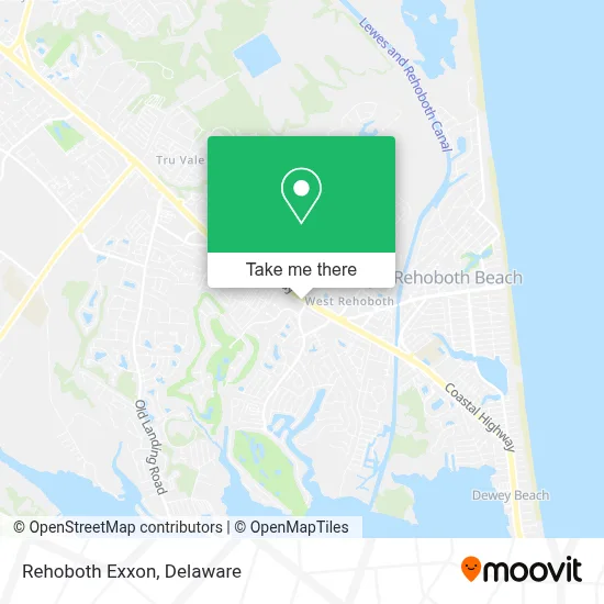 Rehoboth Exxon map