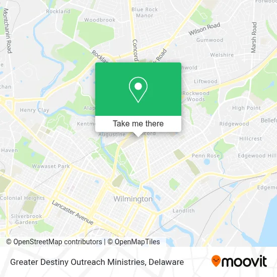 Greater Destiny Outreach Ministries map