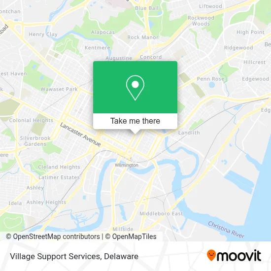 Village Support Services map