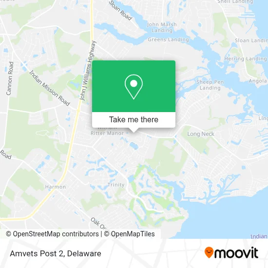 Amvets Post 2 map