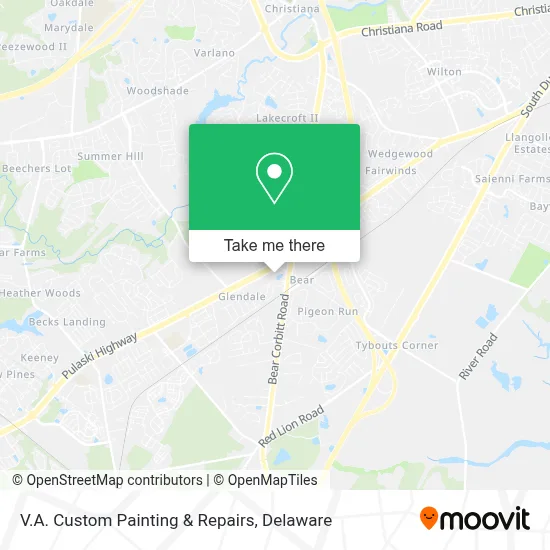 V.A. Custom Painting & Repairs map