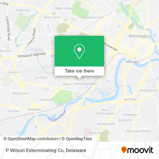 P Wilson Exterminating Co map