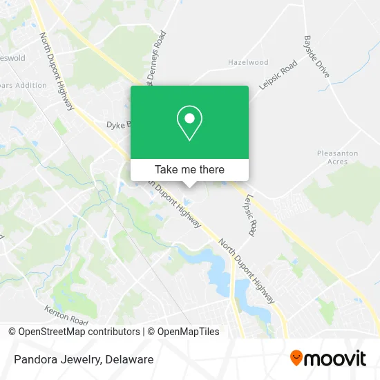 Pandora Jewelry map