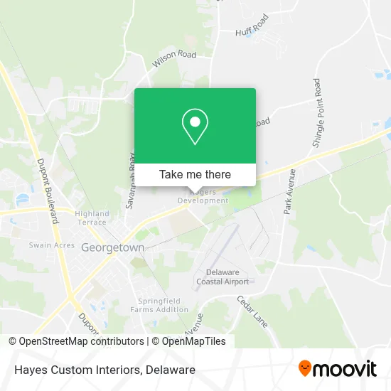 Hayes Custom Interiors map