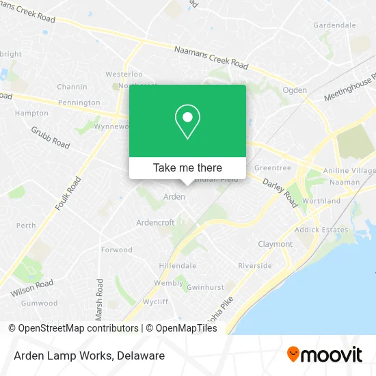 Arden Lamp Works map