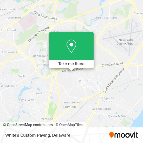 White's Custom Paving map