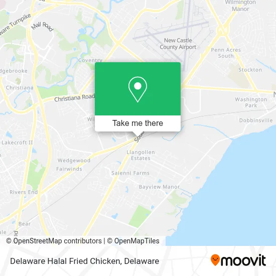 Delaware Halal Fried Chicken map