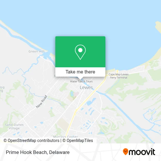 Prime Hook Beach map