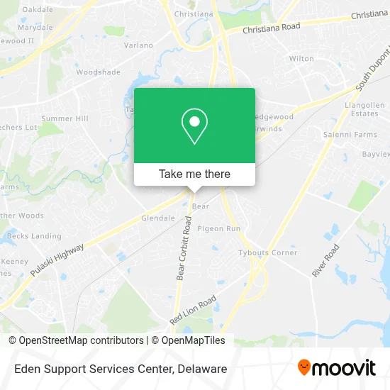 Eden Support Services Center map