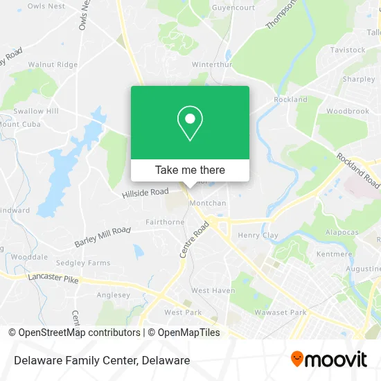 Delaware Family Center map