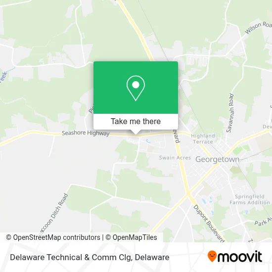 Delaware Technical & Comm Clg map