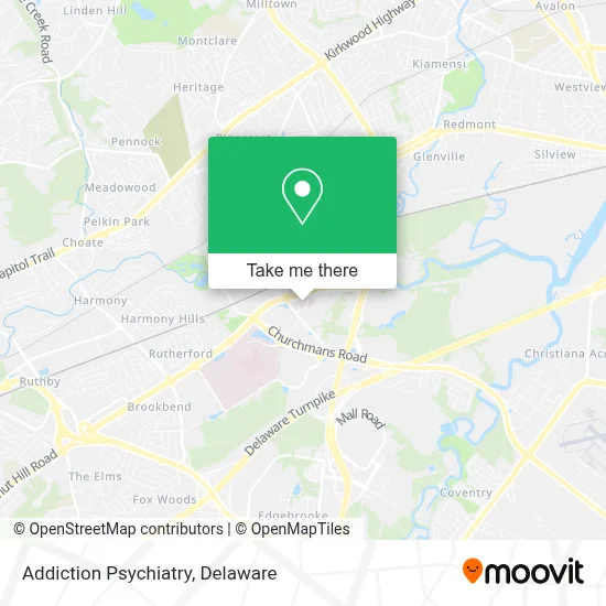 Addiction Psychiatry map