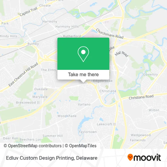 Edluv Custom Design Printing map
