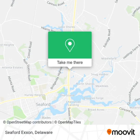 Seaford Exxon map