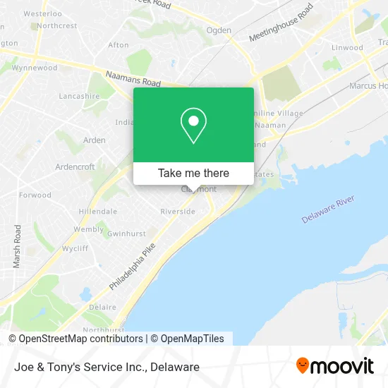 Joe & Tony's Service Inc. map
