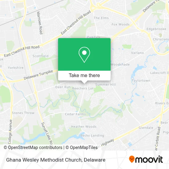 Ghana Wesley Methodist Church map