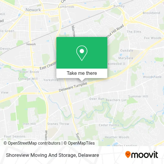 Shoreview Moving And Storage map