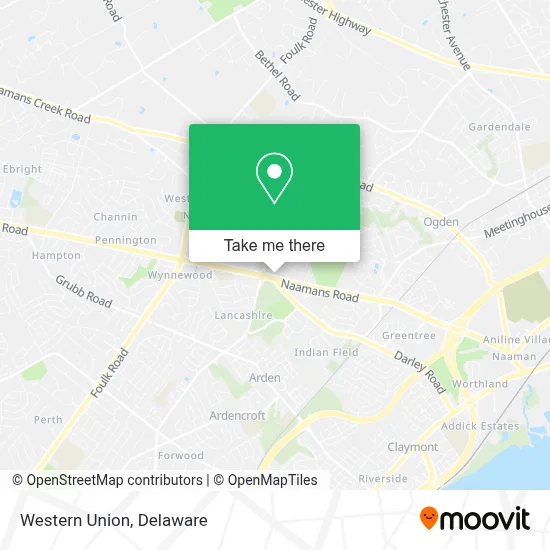 Western Union map