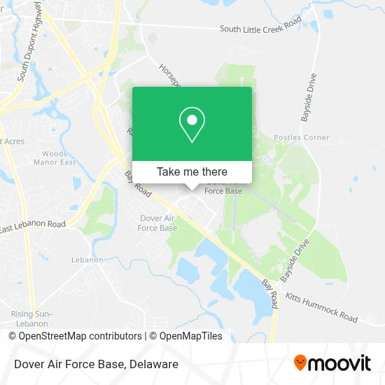 Dover Air Force Base map