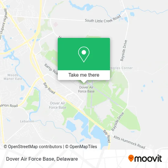 Dover Air Force Base map