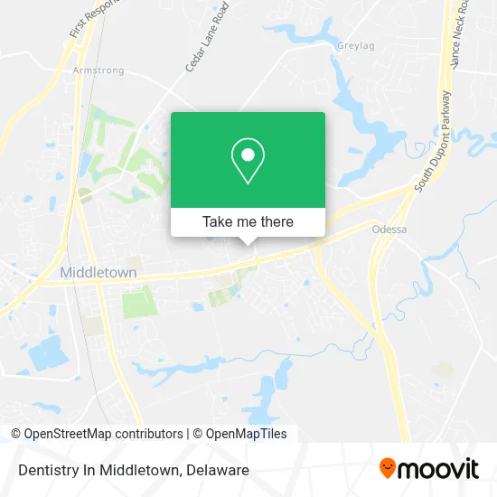 Dentistry In Middletown map
