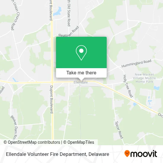 Ellendale Volunteer Fire Department map