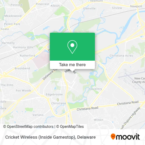 Cricket Wireless (Inside Gamestop) map