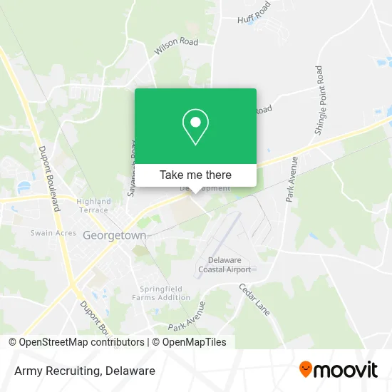 Army Recruiting map