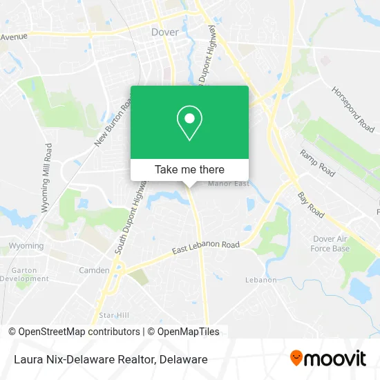 Laura Nix-Delaware Realtor map
