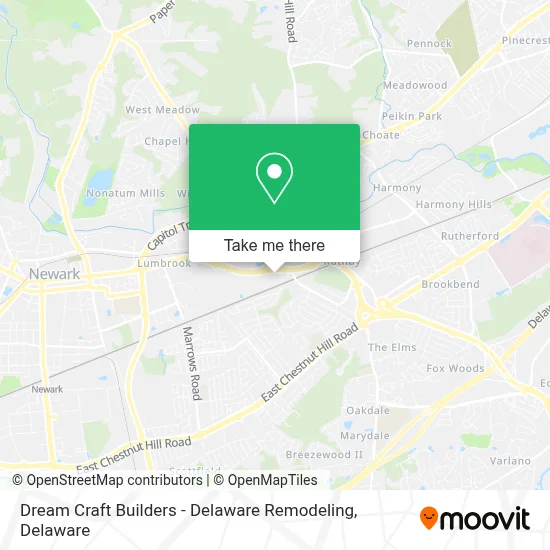 Dream Craft Builders - Delaware Remodeling map