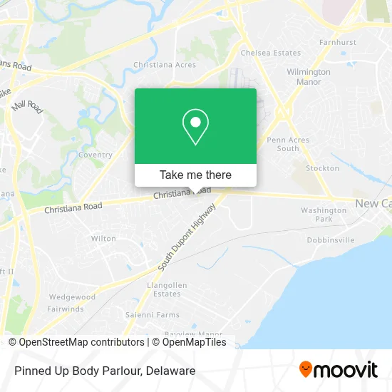 Pinned Up Body Parlour map