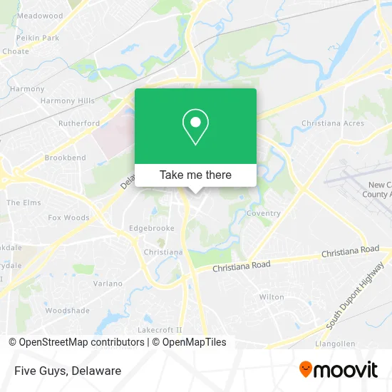 Five Guys map