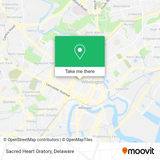 Sacred Heart Oratory map