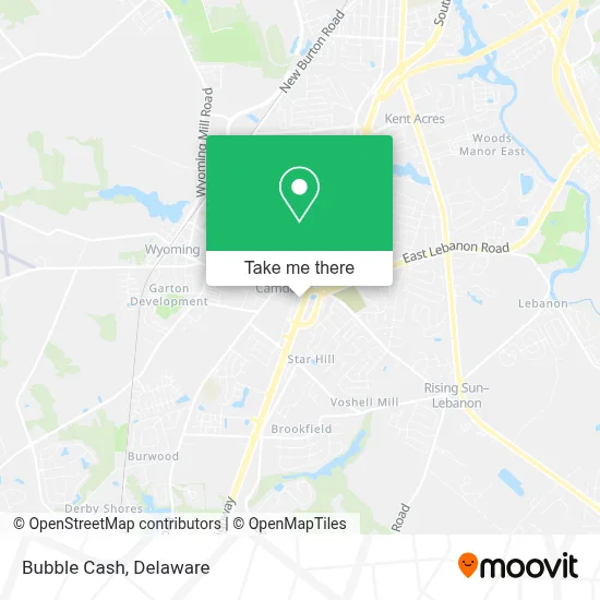 Bubble Cash map