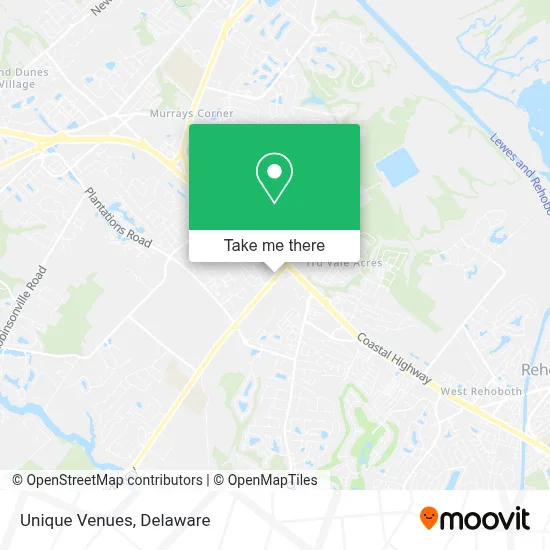 Unique Venues map