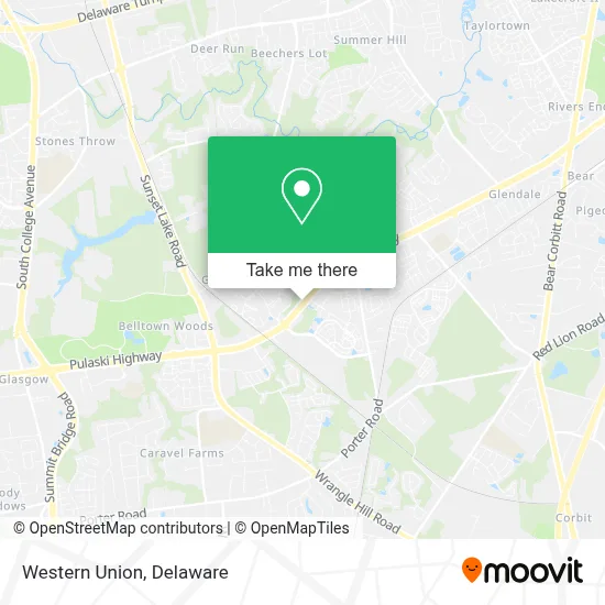 Western Union map