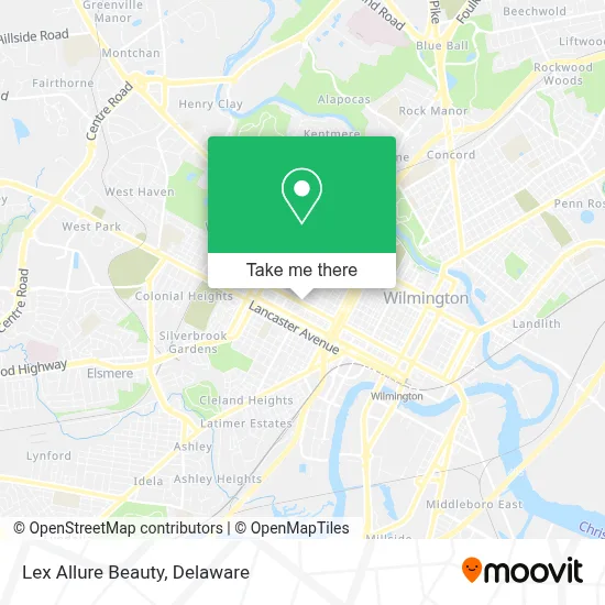 Lex Allure Beauty map