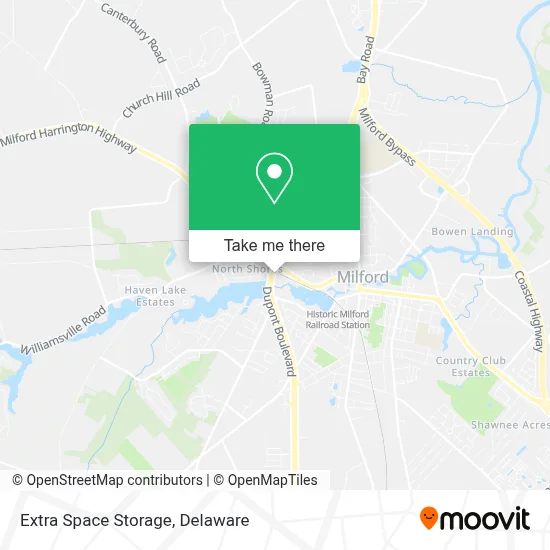 Extra Space Storage map