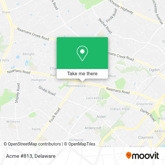 Acme #813 map