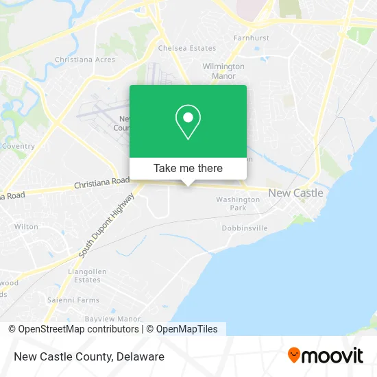 New Castle County map