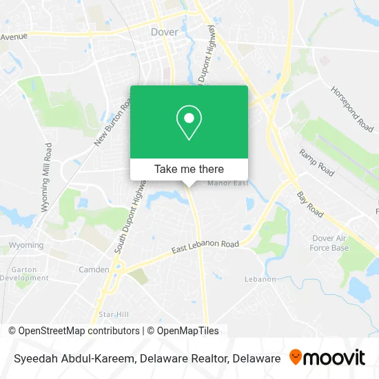 Syeedah Abdul-Kareem, Delaware Realtor map