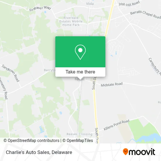 Charlie's Auto Sales map