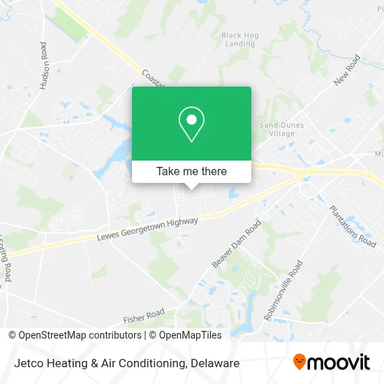 Jetco Heating & Air Conditioning map
