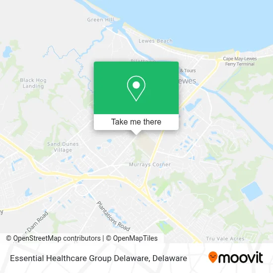 Essential Healthcare Group Delaware map