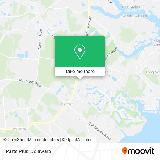 Parts Plus map